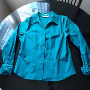 Cuffed Oxford shirt Calvin Klein emerald green